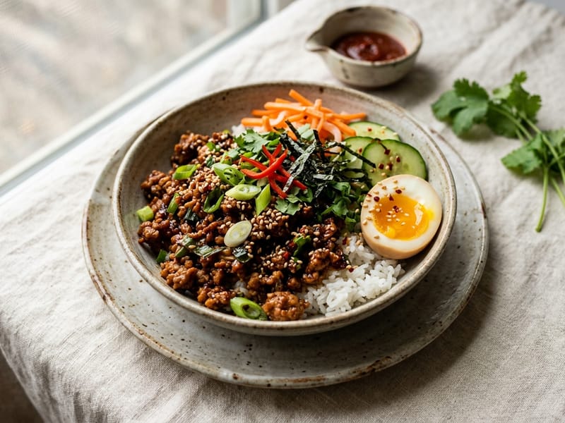 Spicy Gochujang Ground Turkey Bowls