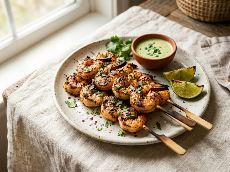 Spicy Grilled Shrimp Skewers