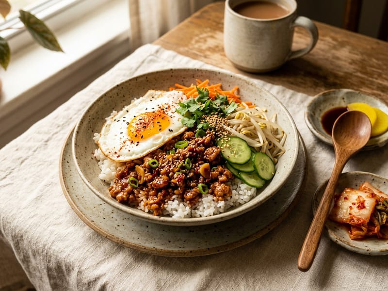 Spicy Korean Ground Turkey Bowls