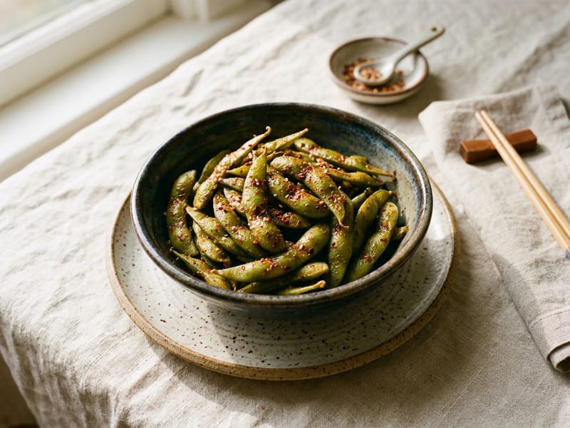 Spicy Smoked Paprika Edamame