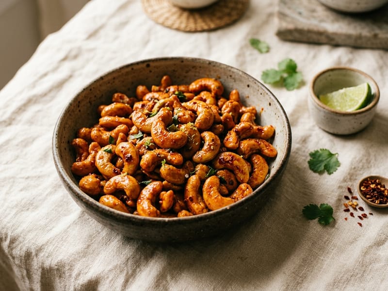 Spicy Sriracha Cashews