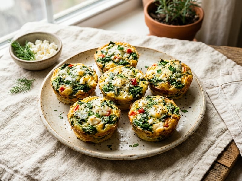 Spinach and Egg Breakfast Muffins