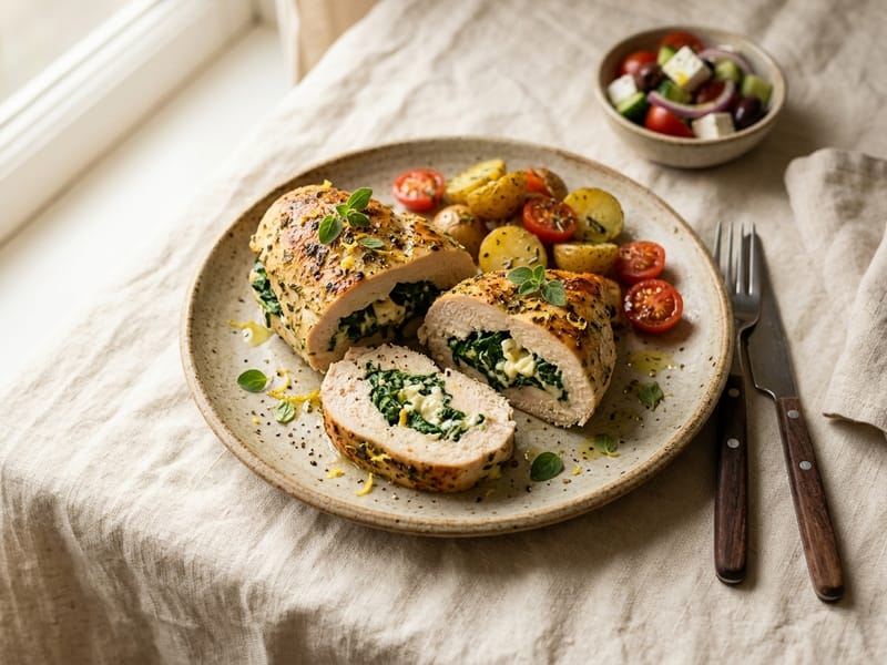Spinach and Feta Stuffed Chicken
