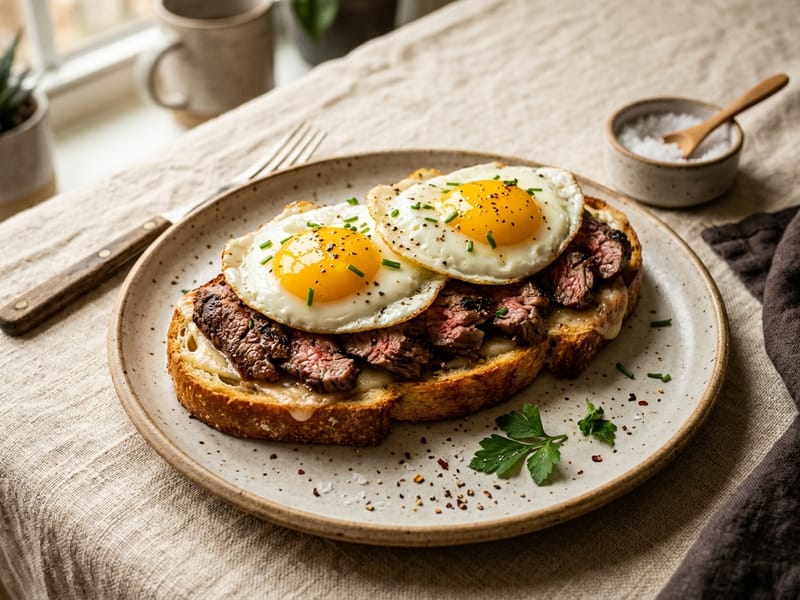 Steak And Egg Power Breakfast Melt