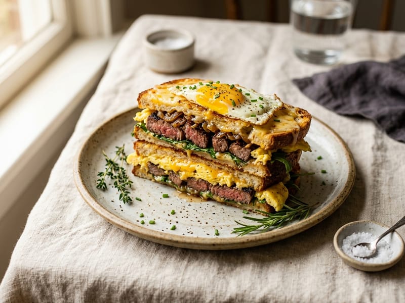 Steak And Egg Power Melt