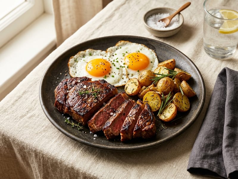 Steak And Eggs Power Breakfast