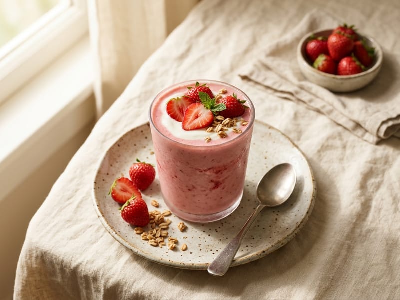 Strawberry Yogurt Protein Shake