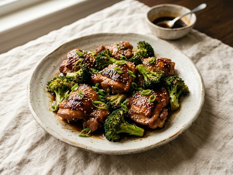 Teriyaki Chicken And Broccoli Bake