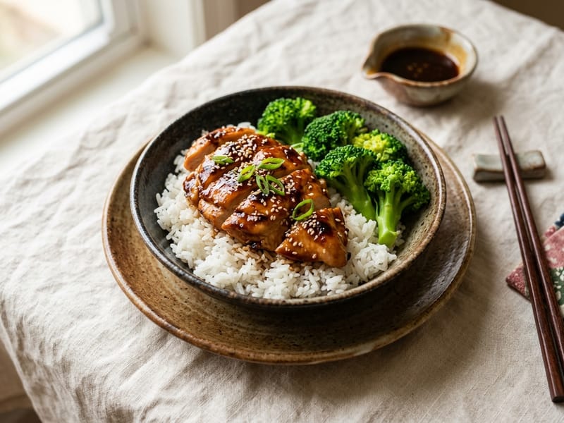 Teriyaki Chicken And Jasmine Rice Bowl