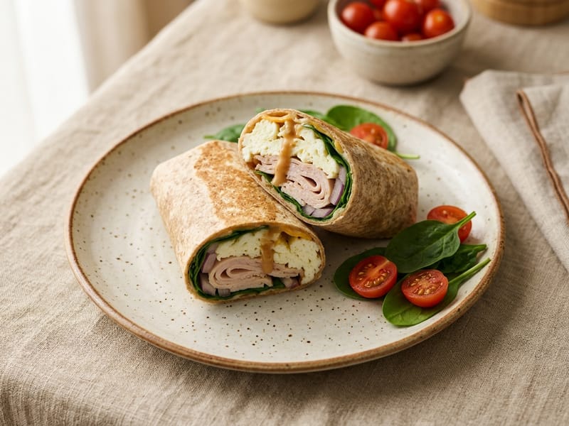 Turkey And Egg White Power Wrap