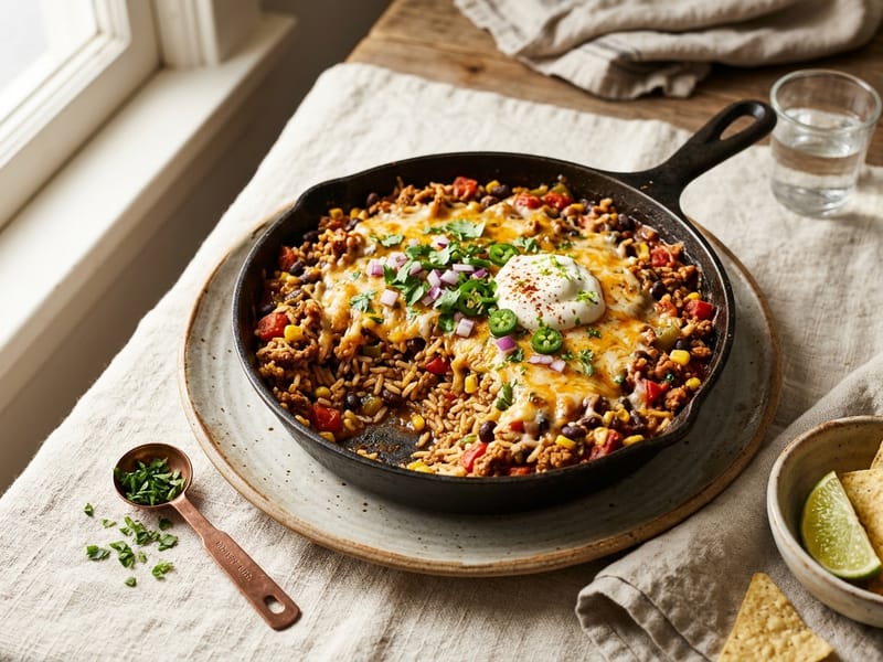 One-Pan Turkey Taco Skillet