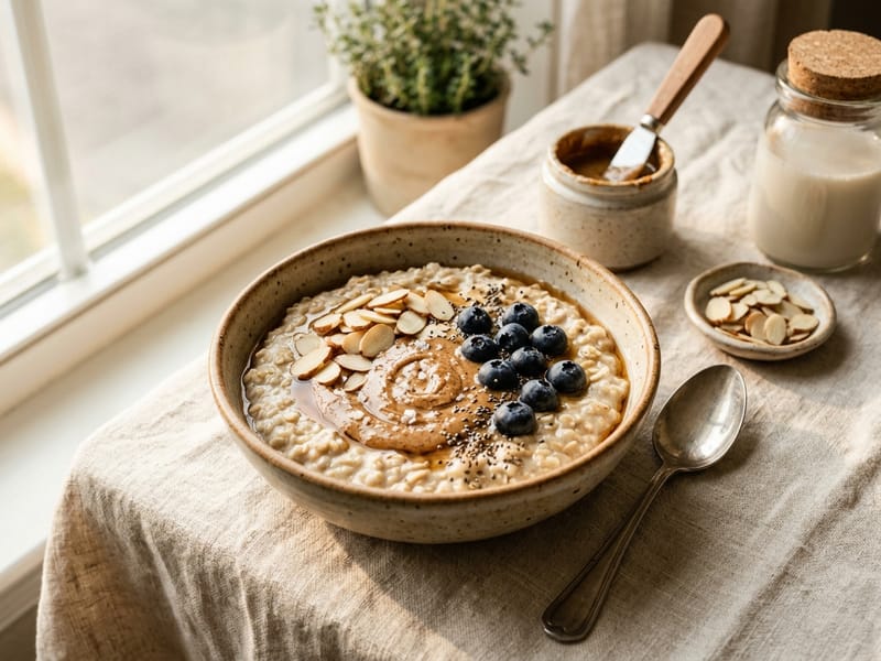Vanilla Almond Protein Overnight Oats
