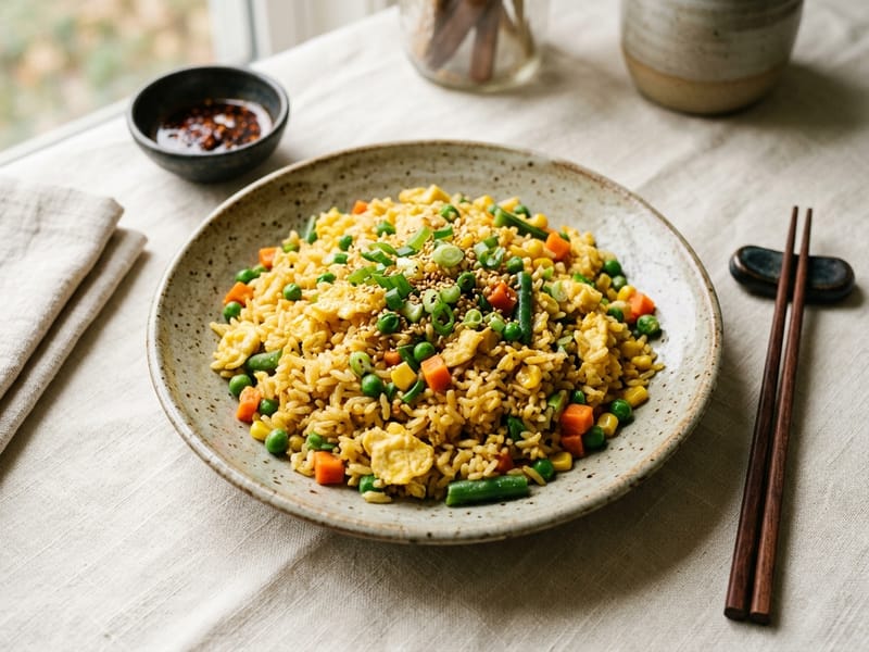 Vegetable and Egg Fried Rice