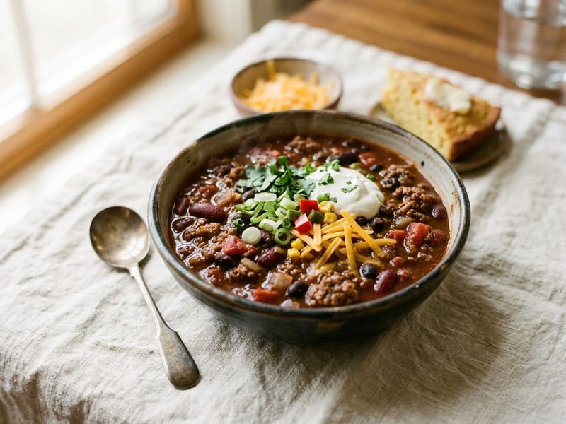 Weeknight Beef Chili
