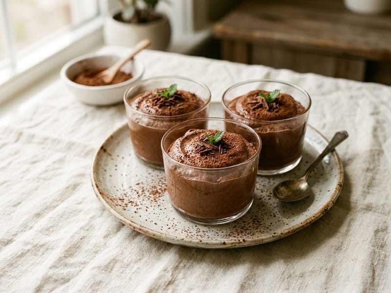 Whipped Cocoa Mousse Cups