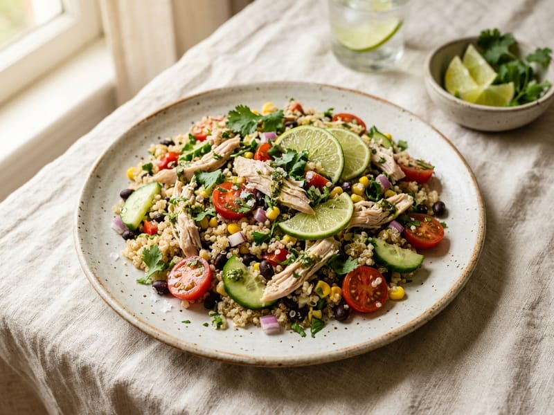Zesty Lime Rotisserie Chicken And Quinoa Salad