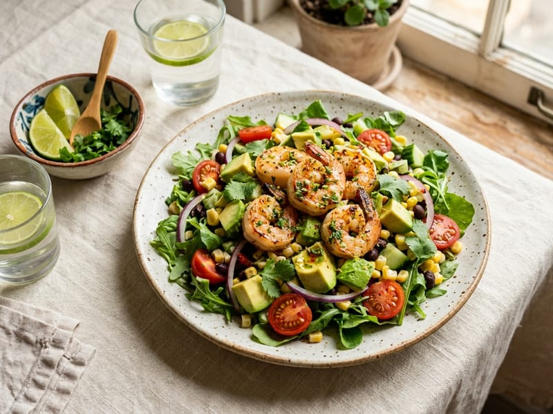 Zesty Lime Shrimp and Avocado Salad